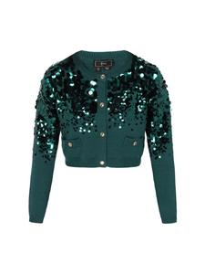 Женский кардиган изумрудного цвета faina