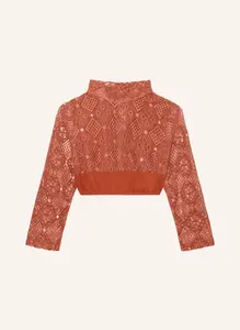 Кофточка-дирндль elea из блестящей пряжи Krüger, красный