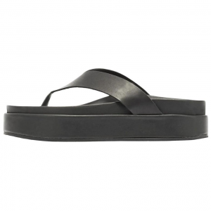 Тихие шлепанцы 3,5 см женские черные ANCIENT GREEK SANDALS, Black