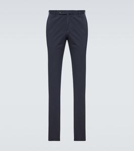 Прямые брюки из смесового хлопка Incotex, синий