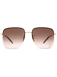 Солнцезащитные очки SL 312 с логотипом Saint Laurent Eyewear, золотой