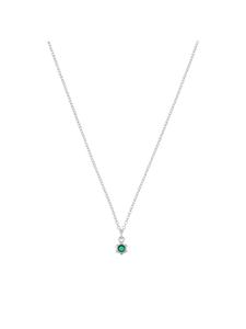 Prinzessin Lillifee Колье с подвеской, серебро 925 пробы, родированное зеленое покрытие