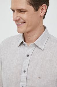 Льняная рубашка Michael Kors, бежевый