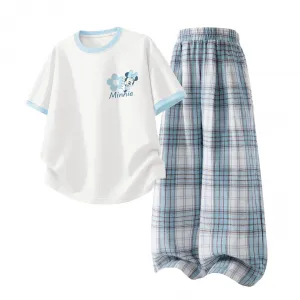 Детская спортивная футболка с круглым вырезом Disney, di ice peach cream синий+solid розовый cyan