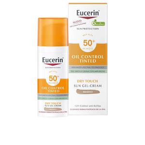 Солнцезащитный крем sonnenschutz-öl-dry-touch-gel-creme-farbton spf50+ Eucerin, объем 50 мл