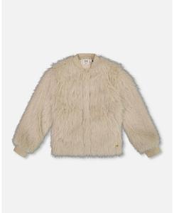 Короткое пальто из искусственного меха для девочки, бежевое - для малышей/детей Deux par Deux, Beige