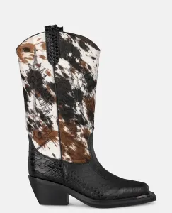 Женские ботинки с узором на широком каблуке без застежки Alma en Pena, мультиколор