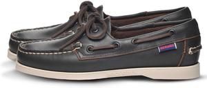 Женские лодочные туфли Sebago Portland - ручная работа из кожи полного зерна, с кожаной стелькой и резиновой подошвой, не оставляющей следов и нескользящей, темно-коричневый