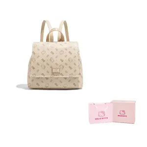 Sanrio Рюкзак из полиуретана Hello Kitty для женщин розовый молочный чай коричневый, Milk Tea