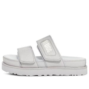 Тапочки greer platform slide 'metallic grey' Ugg, серый