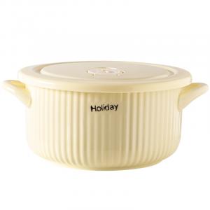 Боул Kawasimaya, 5.9 inches double-ear fresh-keeping bowl 850ml (custard)