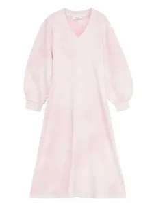 Платье миди Gisele с V-образным вырезом и принтом тай-дай Rodebjer, розовый