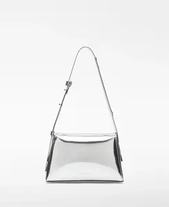 Женская сумка через плечо Mica Metallic Adolfo Dominguez, серебряный