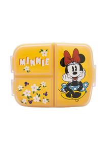 Ланчбокс детский Disney Minnie Mouse с 3 отделениями и принтом, желтый