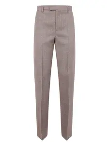 Фактурные брюки строгого кроя Mm6 Maison Margiela, нейтральный