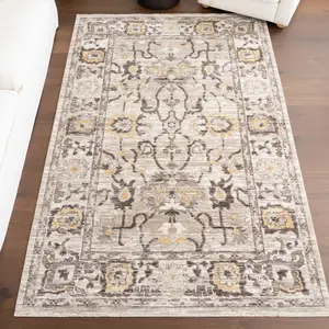 Ковер Devaki Traditional Medallion Area Rug nuLOOM, 244x305 см, бежевый