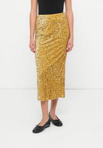 Юбка VILA VIBELIEVE SKIRT, Rich Gold Coloured/Gold-Coloured