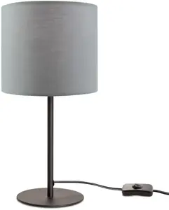 Лампа настольная Paco Home Uni Color, черный / серый