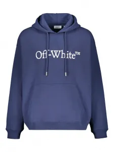 Худи с логотипом Off-White, синий