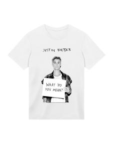 Рубашка F4NT4STIC  Justin Bieber Iconic, от белого