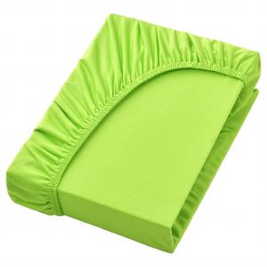 Простыня на приталенном трикотаже, 100% хлопок, 140х200см, яблочно-зеленый NatureMark