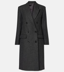 Двубортное пальто из девственной шерсти от Ирен Isabel Marant, Anthracite