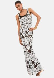Платье Lipsy Maxi dress, Black White/Black