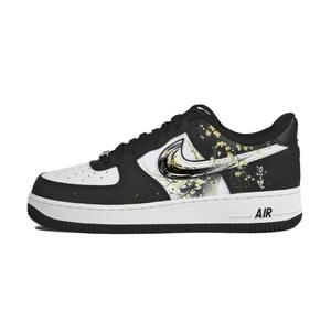 Nike Кроссовки Air Force 1 Coverage с низким верхом, устойчивые к истиранию, для скейтбординга, унисекс, черные, белые