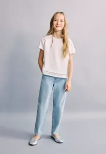 Детские прямые джинсы Mango Kids, Medium Blue