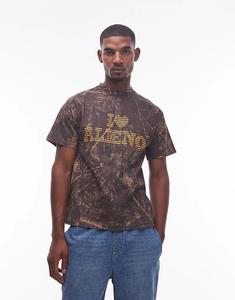 Футболка с инопланетным мотивом No Problemo в камуфляже