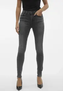 Джинсы скинни Vero Moda "VMFLASH MR SKINNY JEANS LI213 NOOS", серый