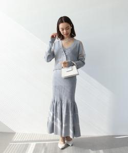 Трикотажная майка Three Four Time/Lame в рубчик, цвет Silver