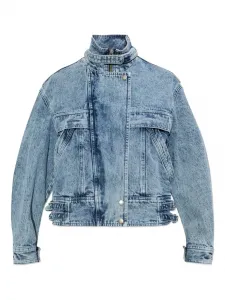 Куртка на молнии с пряжками Marant Étoile, синий