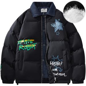 Пуховик унисекс Doraemon, Черный