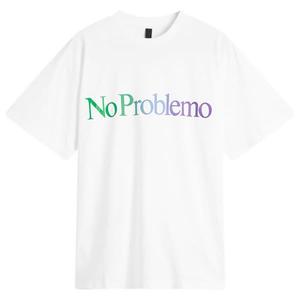 Футболка с градиентным логотипом No Problemo, белый