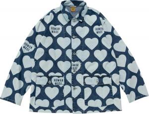 Куртка Human Made Heart Denim Coverall 'Indigo', синий