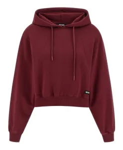 Укороченная толстовка с капюшоном Terry Rotate Birger Christensen, коричневый