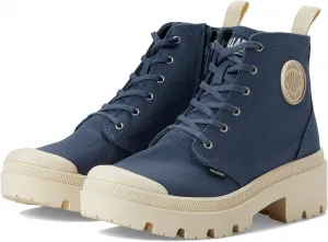 Женские ботинки Palladium Pallabase Twill, индиго