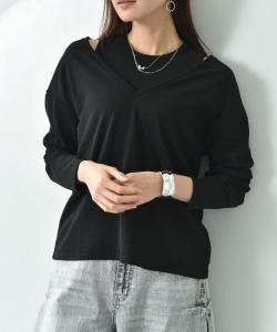 Майка-топ Slab Jersey + комплект с глубоким V-образным вырезом