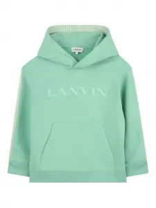 Худи с логотипом Lanvin Enfant, зеленый