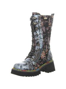 Ботильоны на шнуровке черного цвета LAURA VITA