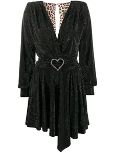 Платье мини Aphrodite с кристаллами Philipp Plein, черный