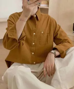 Рубашка с воротником-стойкой и карманом Aimoha - Select -, цвет Camel