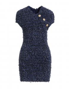 Мини-платье Balmain, темно-синий