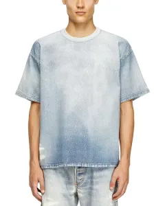 Футболка свободного кроя с круглым вырезом Diesel, синий
