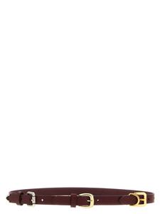Пояс с тройной пряжкой ETRO, бордовый