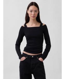 (W) Современный топ с открытыми плечами