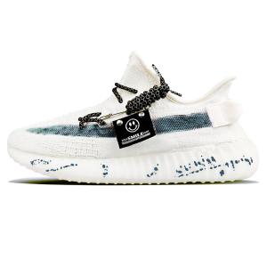 Adidas Originals Кроссовки Yeezy Boost 350 V2 с противоскользящим покрытием, износостойкие, повседневные, унисекс, белые, синие