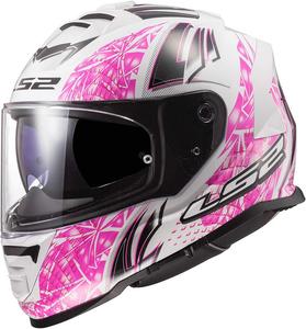Шлем LS2 Full Face Assault Helmet, Galaxy Gloss White/Pink