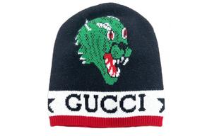 Шапка мужская Gucci, черный / белый / красный
